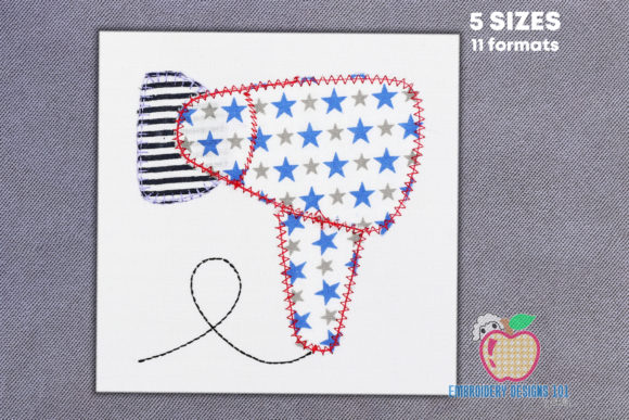 Hair Dryer in Red Blue Color Applique: A Seasonal Review