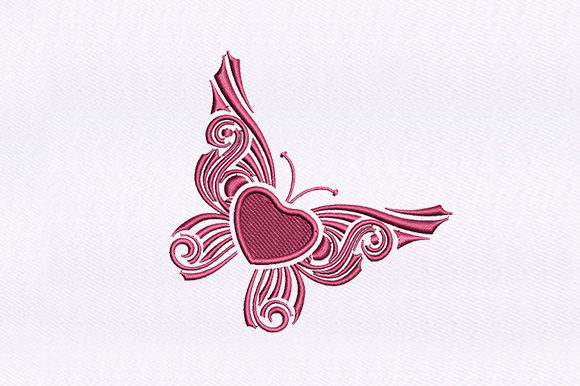 Heart Butterfly: A Real Design Review for Boutique Sweatshirt Embroidery