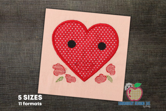 Heart with Flower Applique Design: A Seller's Review