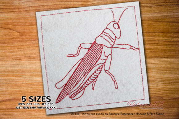 Orthoptera Redwork: A Real Embroidery Designer's Review