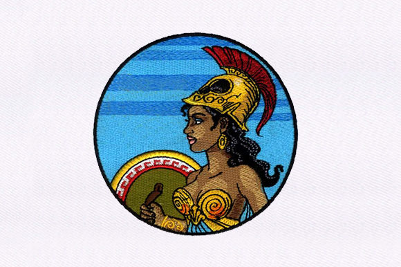 Warrior Princess: Embroidery Design for Handmade Gifts